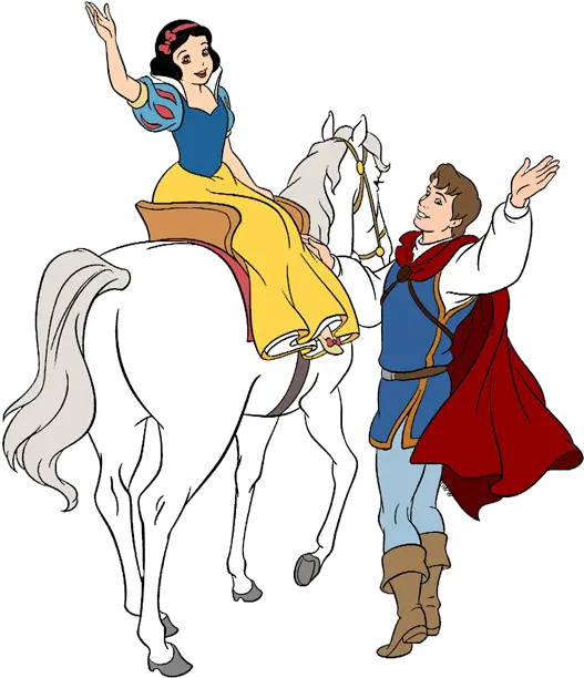 Disney Snow White Horse Clipart Snow White And Prince Png White Horse Png