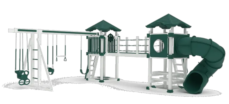 Download View The Full Image A 7 Deluxe Twin Towers Playground Slide Png Twin Towers Png