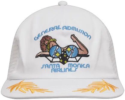 Santa Monica Airlines Aloha Plane Trucker Hat White Unisex Png Nike 6.0 Icon Trucker Hat