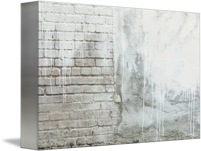 Brick Texture White Paint Dripping Grunge Backgrou By James Textured Acrylic White Painting Png Paint Dripping Png