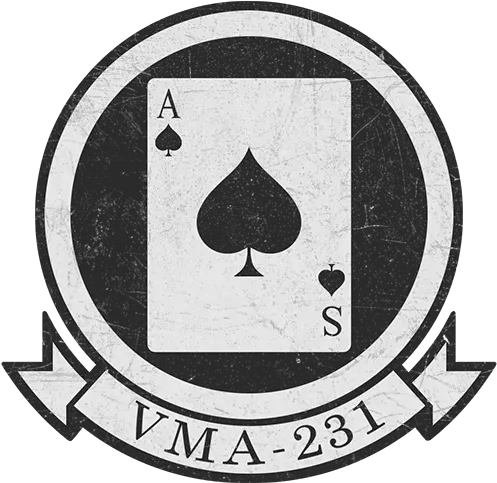 Decals New Authentic Until The 18th Of February Vma 231 Logo Png Ace Of Spades Icon