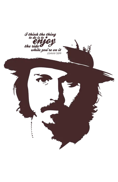 Click And Drag To Re Famous Black And White Art Png Johnny Depp Png