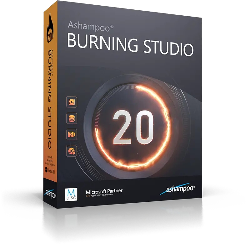 Burning Software For Cds Dvds Blu Ashampoo Burning Studio 20 Png Burn Mark Png