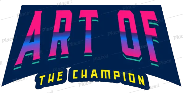 Art Of The Champion Horizontal Png Champion Logo Font
