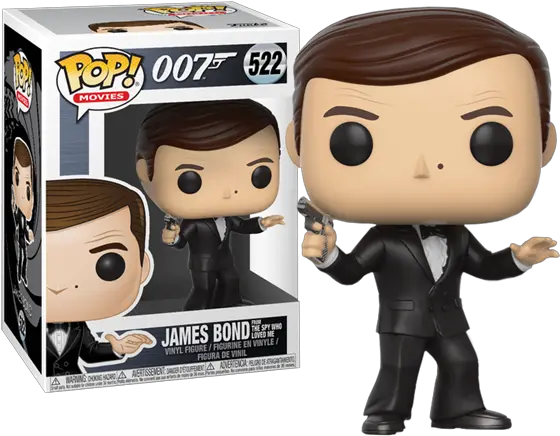 James Bond Roger Moore Pop James Bond Funko Pop Png James Bond Png