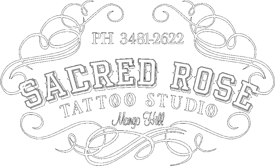 Grey Sacred Rose Tattoo Shirt Line Art Png Rose Tattoo Transparent