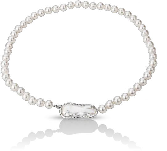 Pearl Necklace Men Silver Bead Bracelets Png Pearl Necklace Png