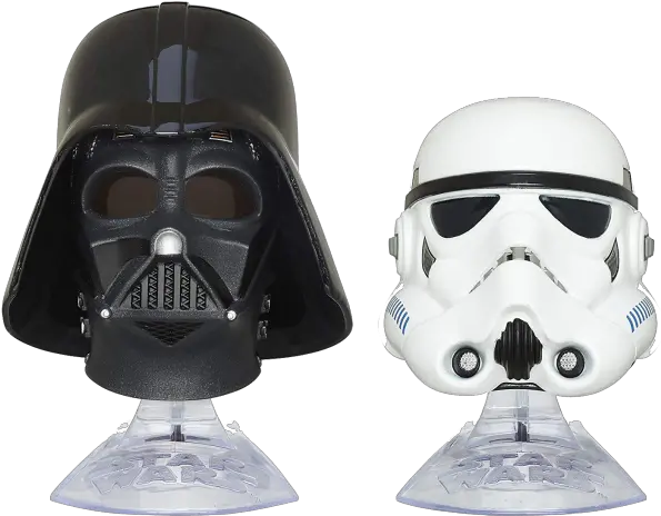 Star Wars Black Series Titanium Darth Vader And Stormtrooper Star Wars Dc Black Series Die Cast Helmet 2 Pack Png Darth Vader Helmet Png