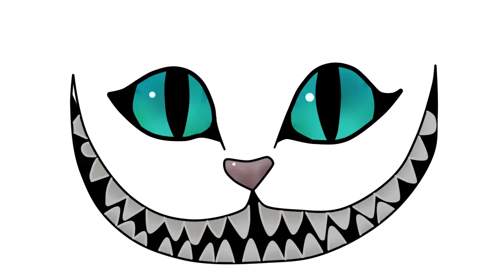 Cheshire Cat Png Picture Alice In Wonderland Cat Smile Png Cat Eyes Png