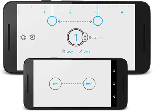 Ruler App For Android Measure Length With Your Phone Centimeters Phone Png Galaxy S7 Icon Size