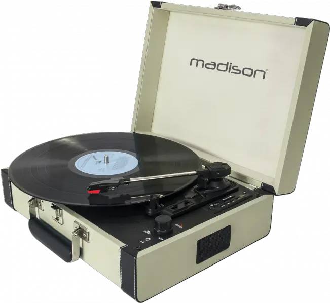 Download Madison White Record Player In Record Player Transparent Background Png Record Player Png