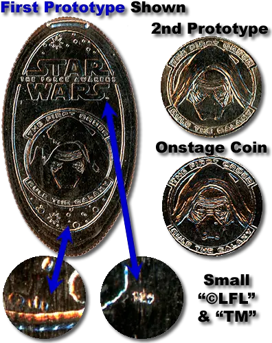 Prototype Star Wars Pressed Coins Kylo Ren Pressed Quarter Png Kylo Ren Icon