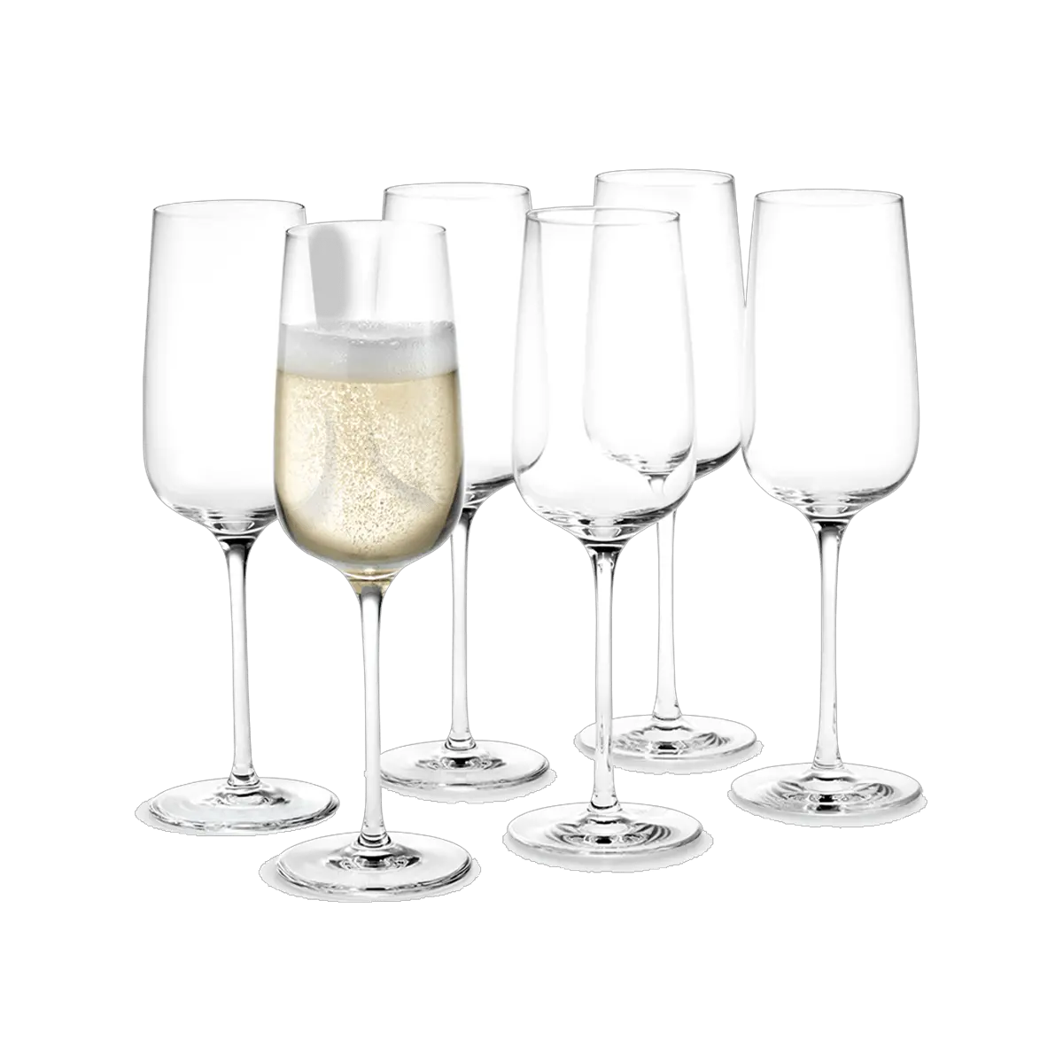 Holmegaard Bouquet Champagne Glass 6 Pcs 29 Cl Champagne Glass Png Champagne Pop Png