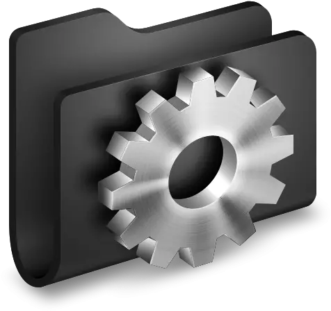 3d Folder Developer Black Icon Png Clipart Image Iconbugcom Gear Icon 3d Png 3d Png