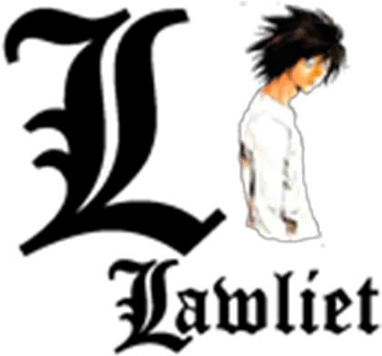 Death Note Illustration Png L Logo Death Note