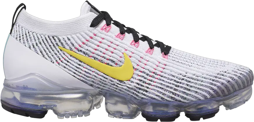 Nike Air Vapormax 30 White Dynamic Yellow Hyper Turquoise Vapormax Flyknit 3 Blue Png Images Of Nike Logos