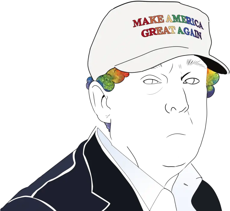 Lgbtq Merchandise For Donald Trumps Illustration Png Donald Trump Head Transparent