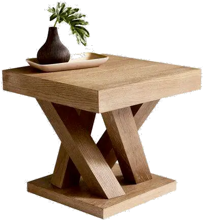 Solid Wood Cross Legs Side Table For Corners Wood X Cross Stool Png Wood Cross Png