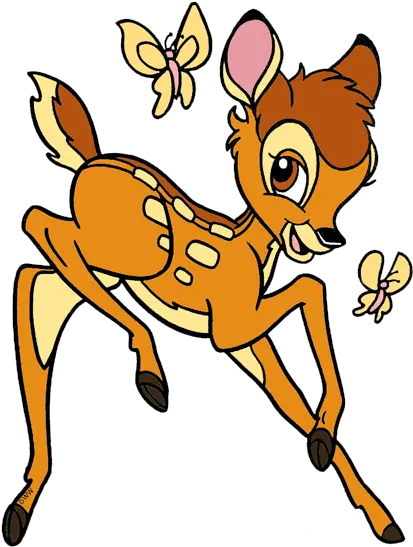 Bambi With Butterfly Clipart Png Image Butterfly Bambi Bambi Png
