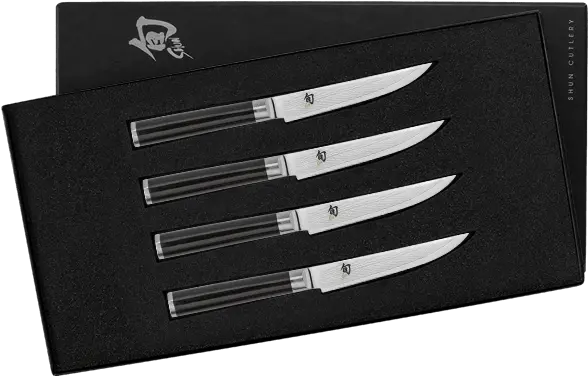 Shun Classic Steak Knife Set 120mm Knifewear Handcrafted Steak Knife Png Steak Knife Png