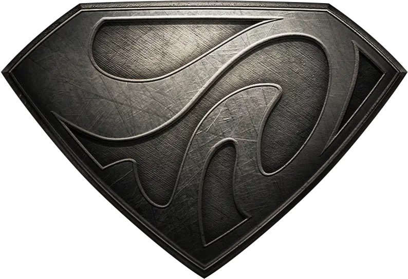 New Man Of Steel Glyph Emblem Png Man Of Steel Logo Png