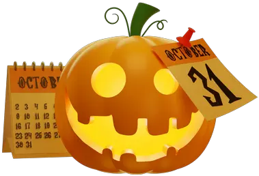 Premium Pumpkins For Halloween 3d Illustration Pack From Png Icon