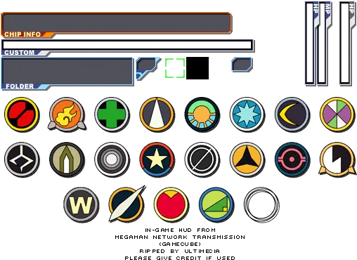 Gamecube Mega Man Network Transmission Ingame Hud The Dot Png Mega Man Icon