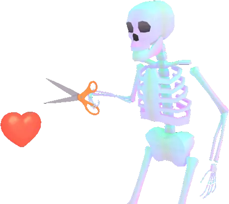 Pin Skeleton Heart Gif Png Spooky Skeleton Icon