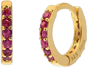 Comprar Pendientes Garnet Mini Bali Gold Aleyolé Jewelry Png