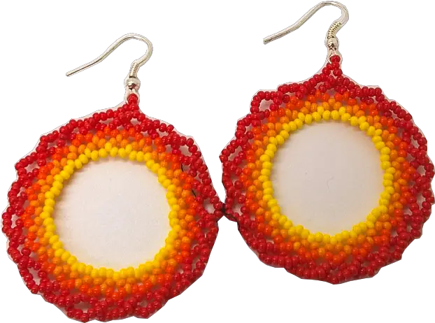 Download Aretes Circulo Fuego Rojo Earrings Png Circulo Rojo Png