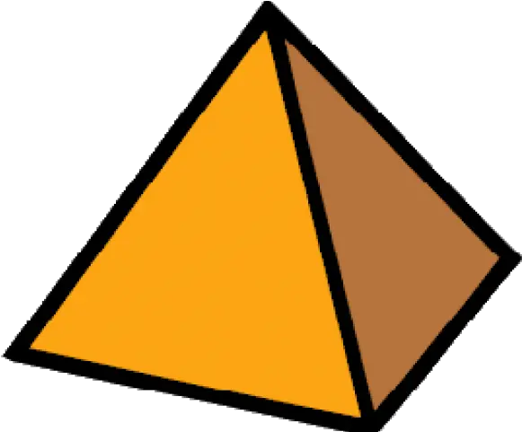 Pyramid Clipart Triangle Shaped Object Pyramid 3d Shapes Clipart Png Triangle Transparent