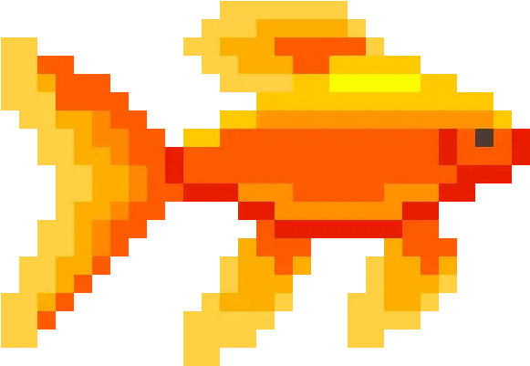 Goldfish Pixel Art Maker Animated Fish Pixel Art Png Goldfish Png