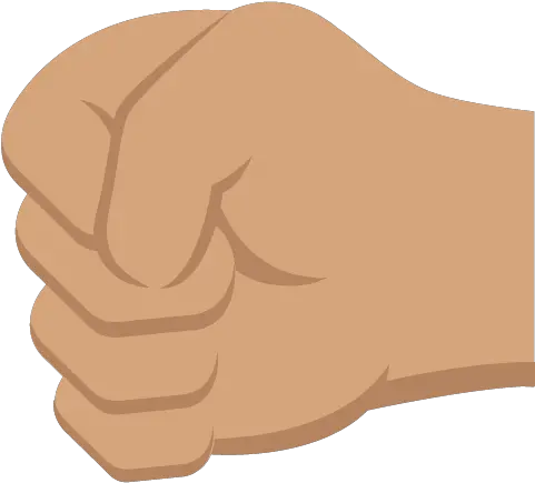 Left Facing Fist Medium Skin Tone Emoji Fist Png Fist Emoji Png