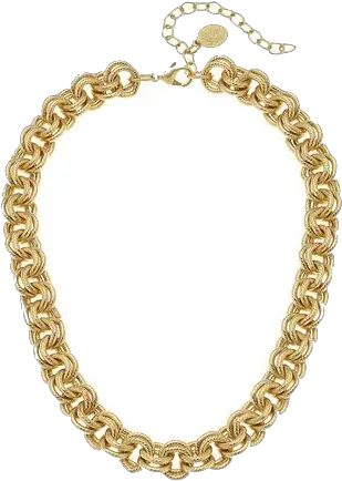 Susan Shaw Handcast Gold Chain Necklace Chain Png Chain Circle Png