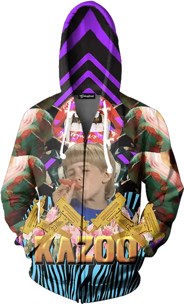 Kazoo Kid Zip Up Hoodie Hoodie Png Kazoo Png