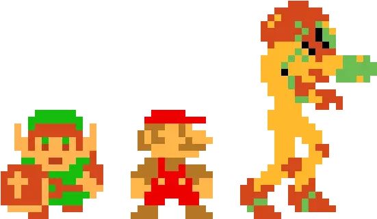 Nes Characters Pixel Art Maker Evolution Of Game Graphics Png Nes Png