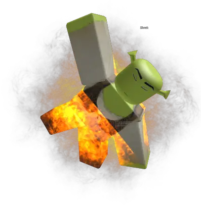 Burning Shrek Roblox Crystal Png Shrek 2 Logo