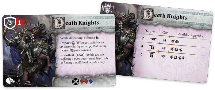 Dread Cavalry Fantasy Flight Games Runewars Miniatures Game Cards Png Death Knight Icon