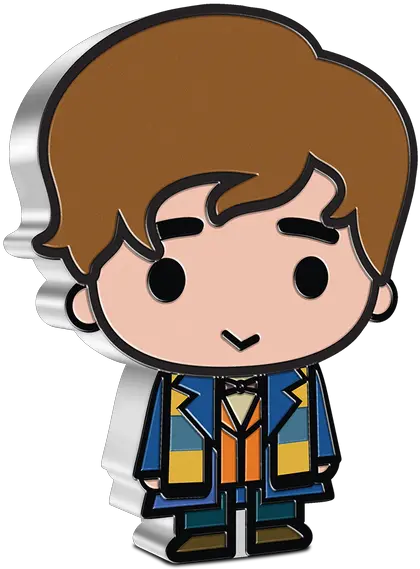 Newt Scamander Chibi 1oz Silver Coin Newt Scamander Chibi Png Kawaii Youtube Icon