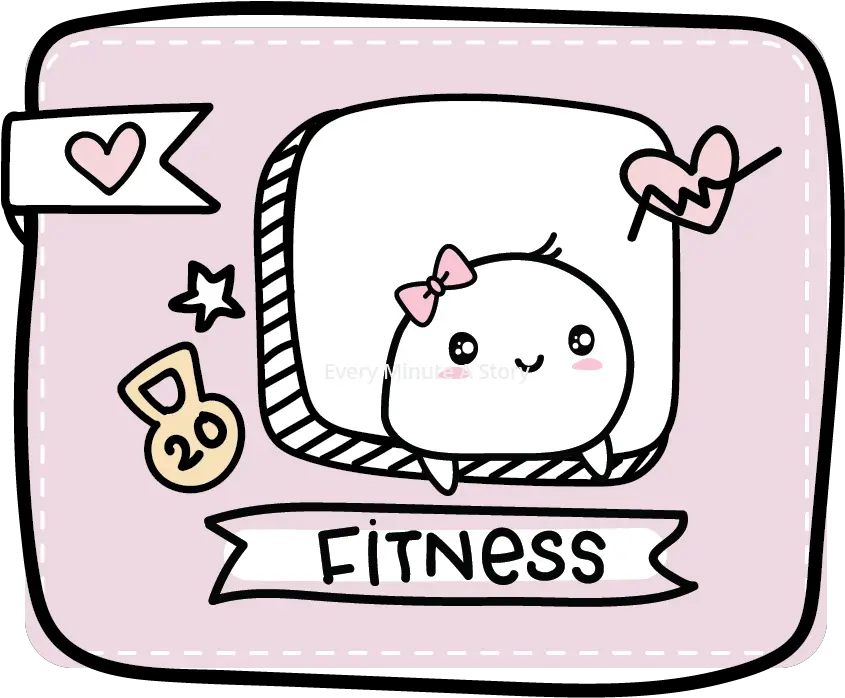 Healthfitness Stickers U2013 Tagged Workout Tracker Every Language Png Kawaii Icon Png