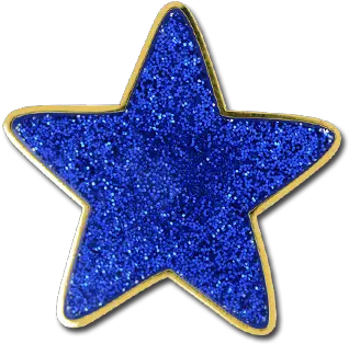 Glitter Star Badge Blue Glitter Star Png Glitter Star Png
