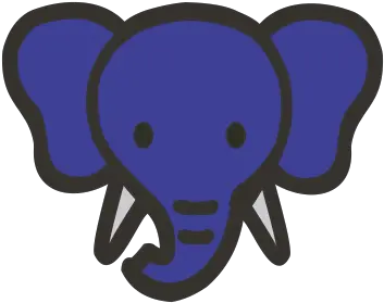 Elephant Drag Blue Cartoon Png Elephant Clipart Transparent Background