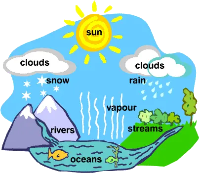 Water Cycle Forms Of Water Png Rain Png Gif