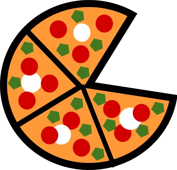 Pizza Images Clip Art 1 5 Fraction Pizza Png Pizza Clipart Transparent Background