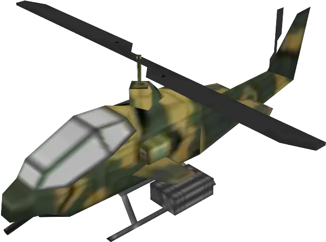 3ds Nintendogs Cats Combat Copter The Models Resource Helicopter Rotor Png Attack Helicopter Icon