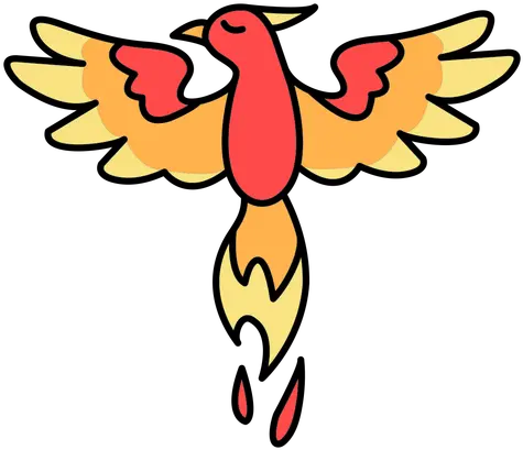 Simple Phoenix Bird Color Stroke Transparent Png U0026 Svg Vector Easy Bird Drawing Flying Phoenix Bird Icon