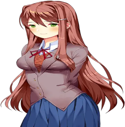 Monika Yuri Roblox Cartoon Png Monika Png