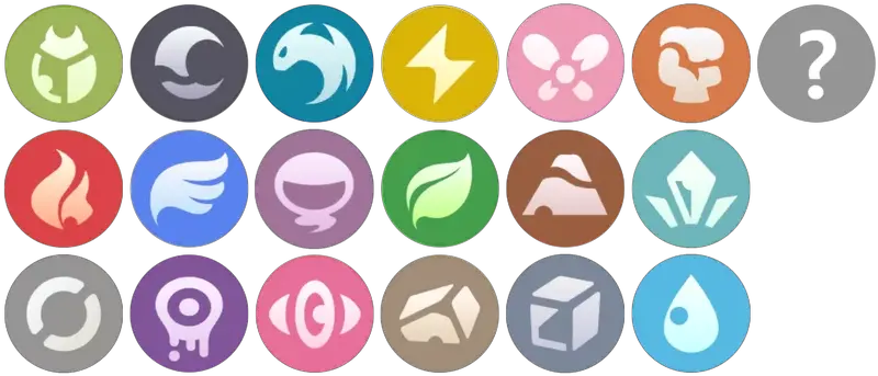 Pokemon Masters Type And Status Icons Pixelmon Reforged Pokemon Type Icon Png Static Icon