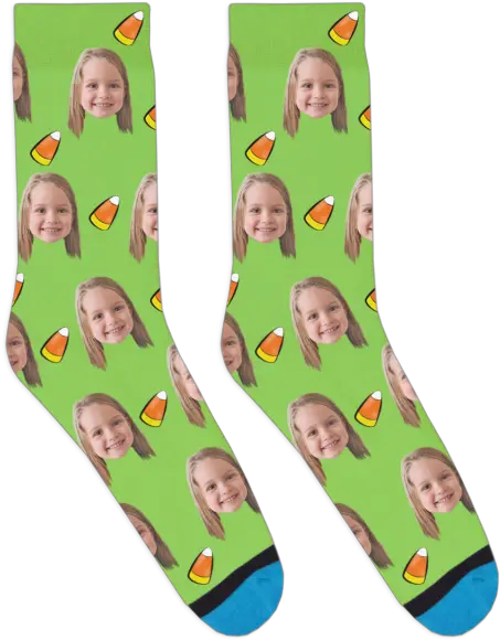 Custom Candy Corn Socks Cute Hanukkah Socks Png Candy Corn Transparent