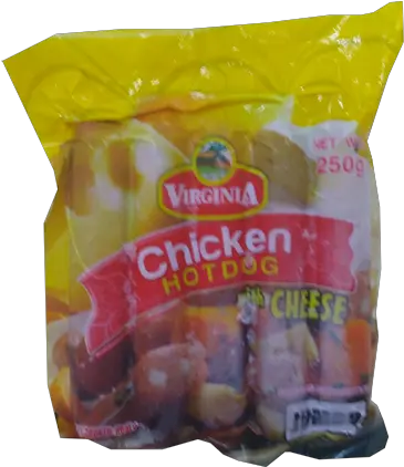 Virginia Chicken Hotdog With Cheese Jumbo 250g Virginia Chicken Hotdog With Cheese Png Hotdog Transparent